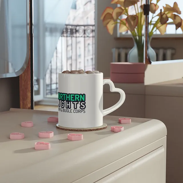 Wordmark Heart-Shaped Mug