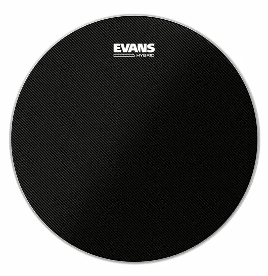 Evans 14" Hybrid Black Marching Snare Head