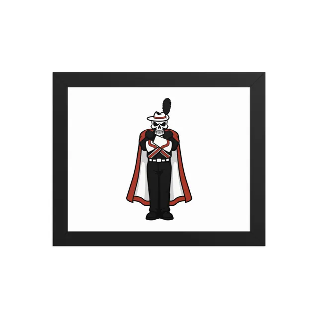 X- Bones 8x10 Horizontal Framed Poster (Black, Oak, or White)