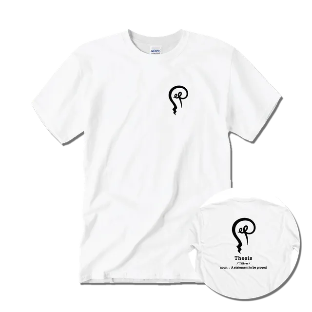 Thesis Logo White T-Shirt