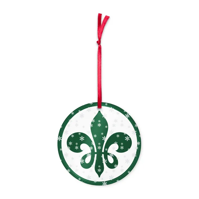 Snowy Fleur Ornament