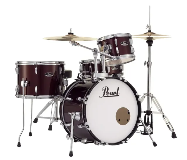 Pearl Roadshow 4-Piece Complete Drum Set with Cymbals