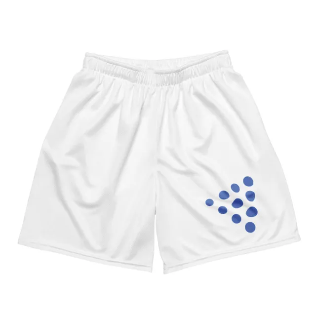 Unisex Blue Dots Mesh Shorts