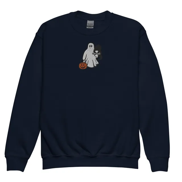 YOUTH Embroidered Trick or Treat Sweatshirt