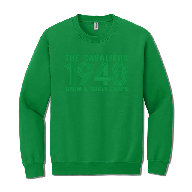 Cavaliers Puff Print Retro Crewneck