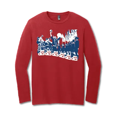 DCI Red Retro Long Sleeve