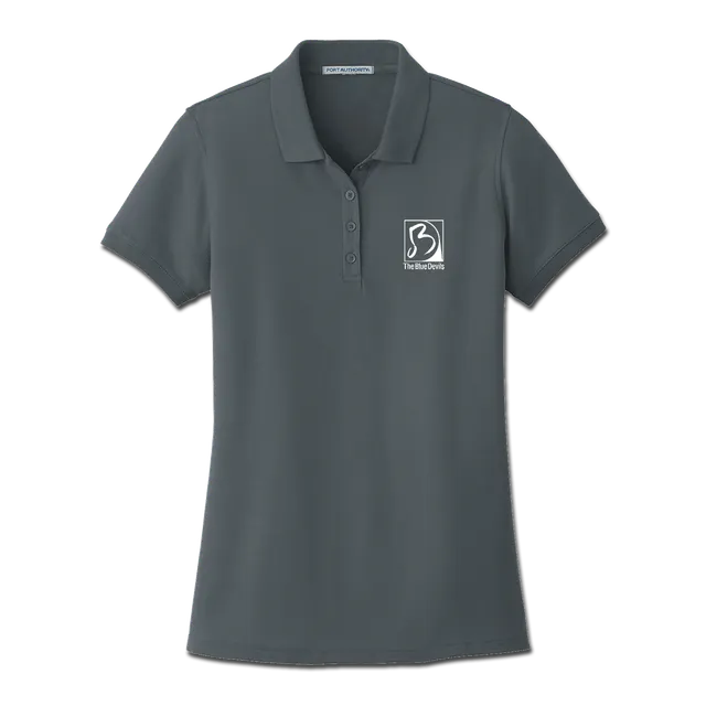 Blue Devils Ladies Grey Polo