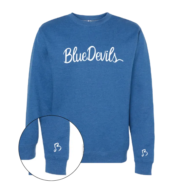 Blue Devils Solo B Blue Crewneck