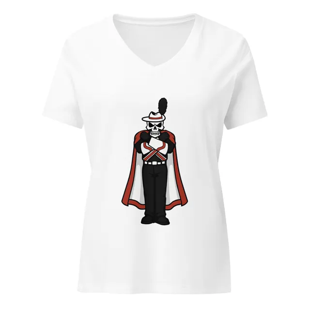 X-Bones Women’s Relaxed V-neck (Black, Dark Grey, Mauve, or White)