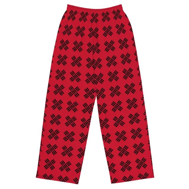 X Lounge Pant Red and Black