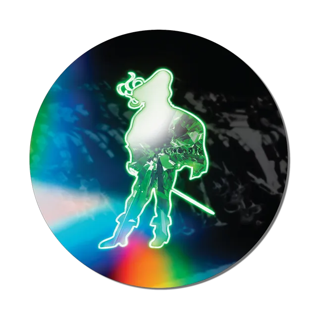 Cavaliers Rainbow Standing Man Round Sticker