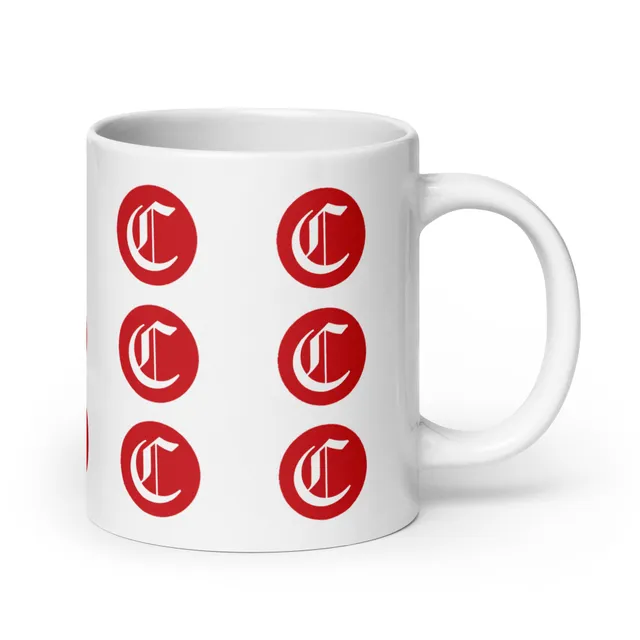 White Circle C mug
