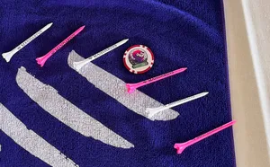 Golf Tees 6PK and Ball Marker