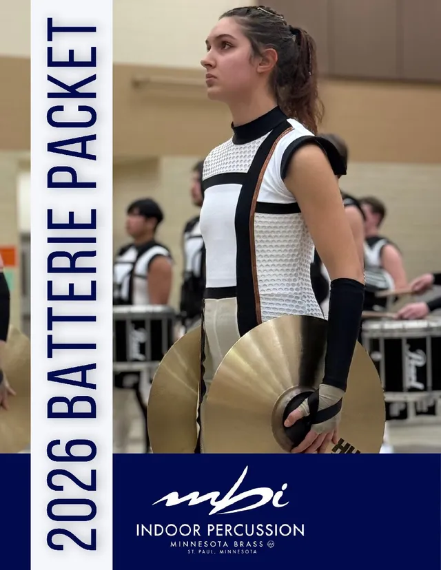 2026 MBI Indoor Percussion Audition Registration With Battery Exercise Packet