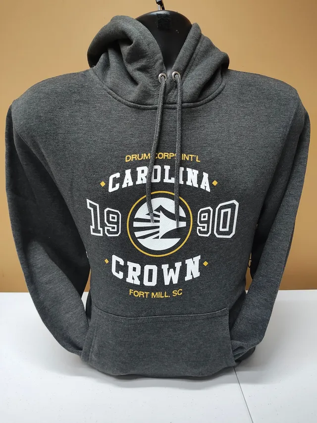 Crown Gold Globe Hoodie (Charcoal Heather)