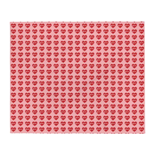 Crossmen Heart Throw Blanket