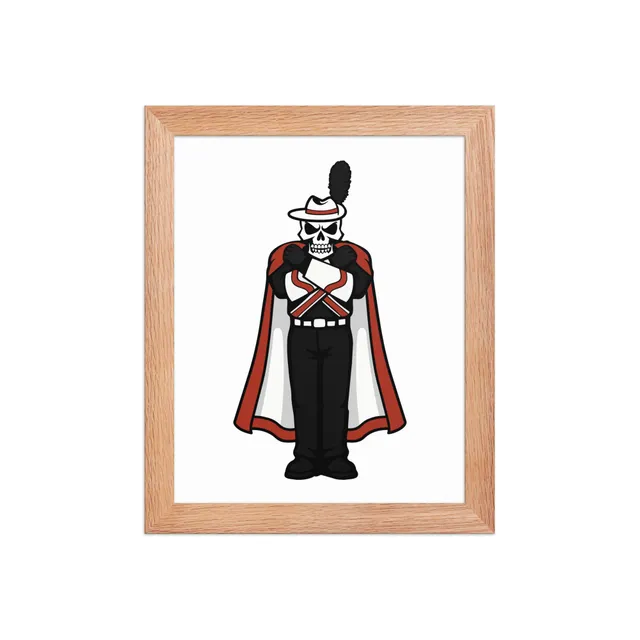 X-Bones 8x10 Vertical Framed Poster (Black, Oak, or White)