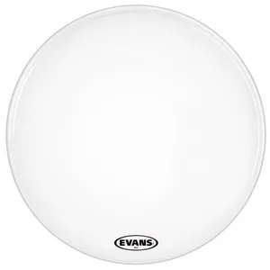 16" Evans MX2 Marching Bass Drum Head - White