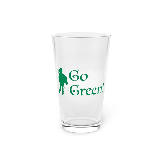 Go Green Pint Glass