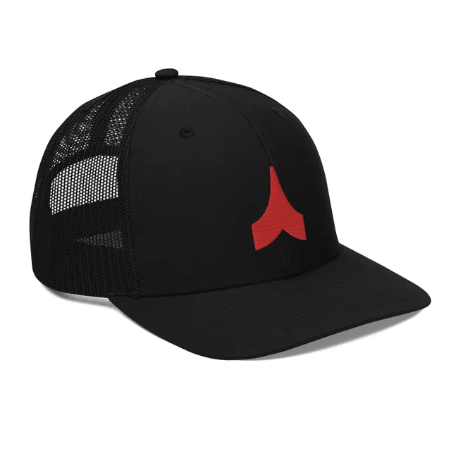 Red Chevron Trucker Cap