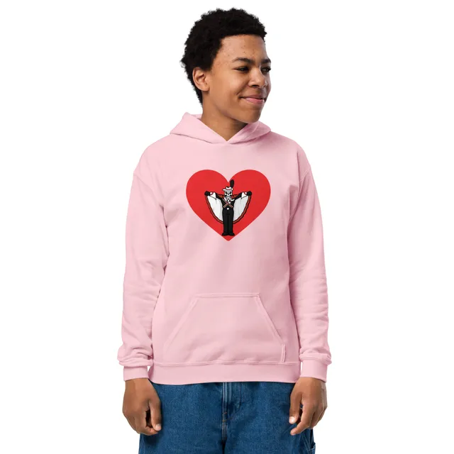 Limited Edition: Red Heart Bones Youth Hoodie
