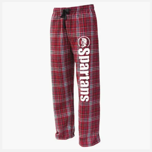 Plaid Drawstring Pants