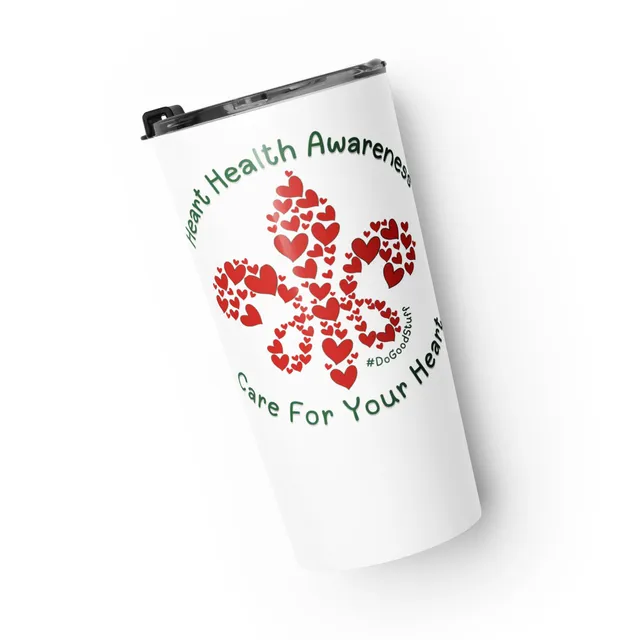 Fleur Heart Health Awareness Tumbler