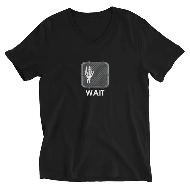 WAIT Unisex Short Sleeve V-Neck T-Shirt