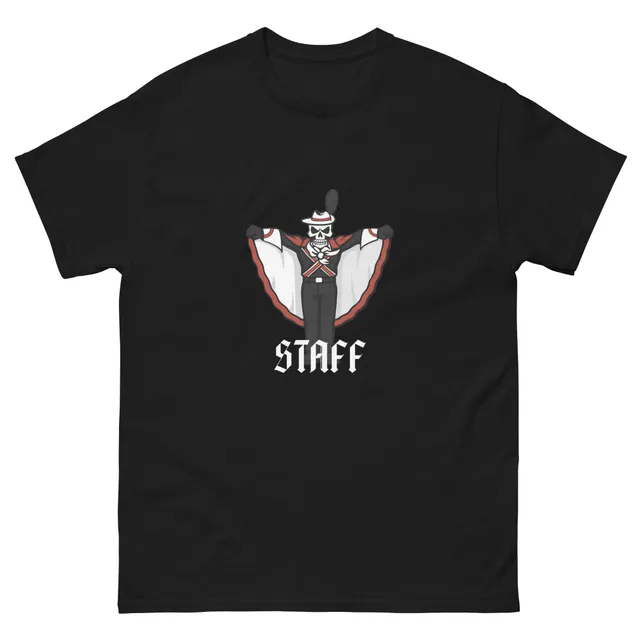 Bones' Staff Unisex classic tee (Red and Black)