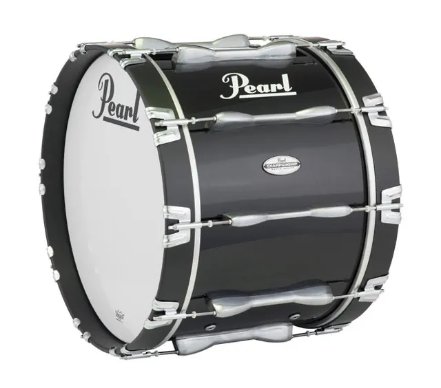 Pearl 16" Championship Marching Bass Drum - Midnight Black