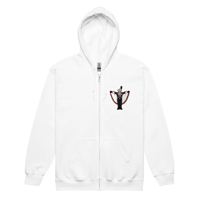 Bones Zip Hoodie (Black, Grey, Red, or White)