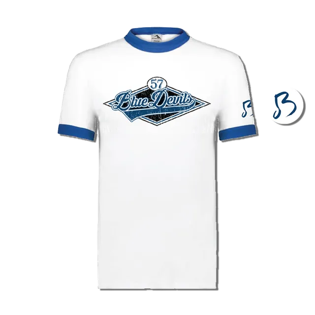 Blue Devils 57 Collegiate Ringer T-Shirt