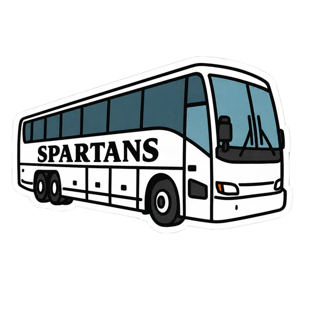Sticker - Spartans Bus - 3”