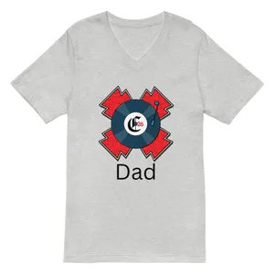 2026 Dad Short Sleeve V-Neck (Grey or White)