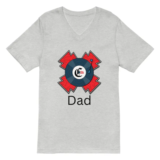 2026 Dad Short Sleeve V-Neck (Grey or White)