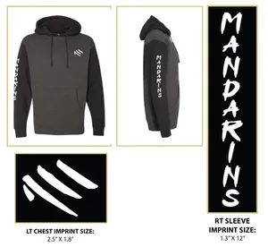 Black Hoodie Sweatshirt - Mandarins