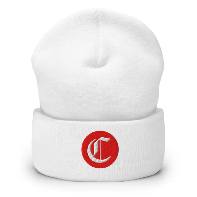 Red C Cuffed Beanie